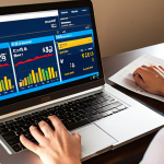 A focused German individual, mid-30s, is intently viewing a laptop screen displaying flight comparison websites (like Skyscanner or Google Flights). The screen shows a dynamic price graph highlighting the "golden zone" of cheapest flights, with a calendar and clock icon indicating optimal booking times like Tuesdays or early mornings. A small pile of Euro coins or a piggy bank sits next to the laptop, symbolizing significant savings. The setting is a bright, modern home office, conveying a sense of smart, strategic travel planning and successful budget management. Realistic, high-resolution photograph with an intelligent and efficient atmosphere.
