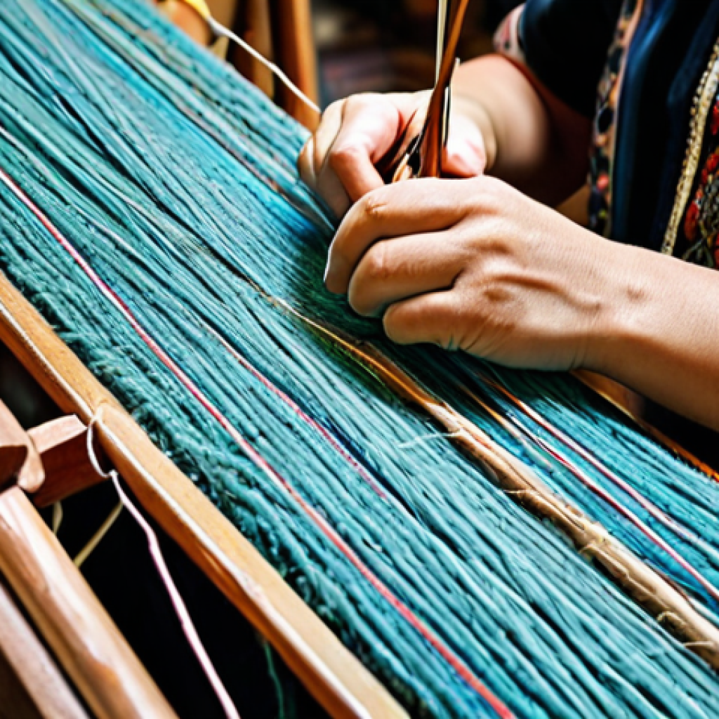 **

A close-up of a skilled artisan, likely a woman, with perfect anatomy and well-formed hands, meticulously hand-knotting a Turkish carpet on a traditional wooden loom in a brightly lit workshop in Anatolia, Turkey. She is fully clothed in modest, traditional Turkish attire. Focus on the intricate details of the knotting technique and the vibrant, natural dyes of the wool. The background features spools of colorful wool and traditional tools. safe for work, appropriate content, professional, family-friendly, natural pose.

**