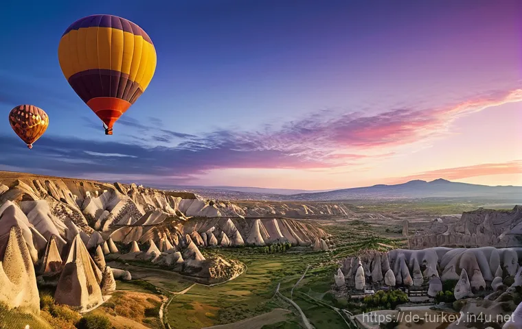 튀르키예의 주요 자연 관광지 - **Pamukkale: White Wonderland with Ancient Echoes**
    A wide-angle, bright, and vibrant photograph...