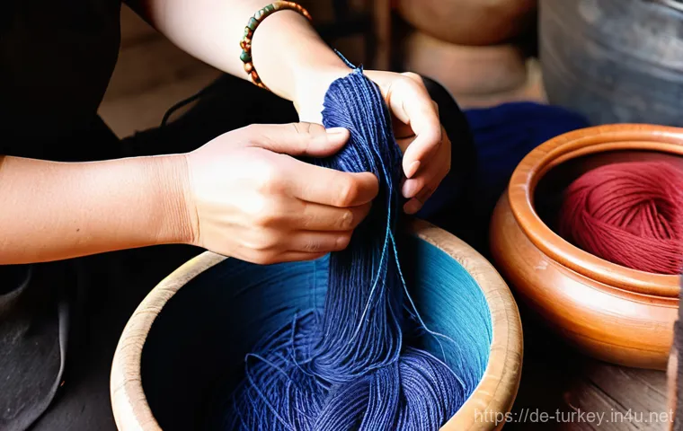 튀르키예 전통 염색 공예 - ### **Image Prompt 1: The Alchemy of Natural Dyes for Turkish Carpets**