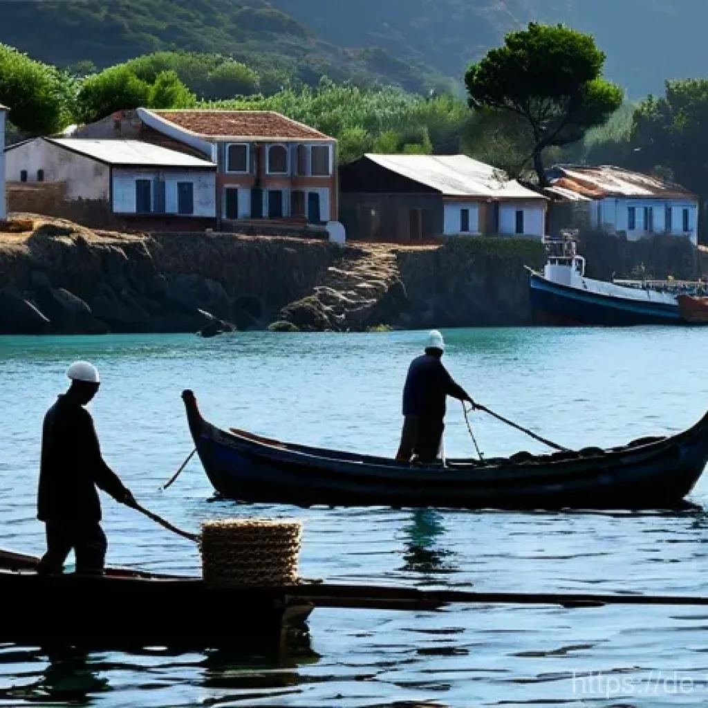 튀르키예 주요 해양 관련 문화 사례 - **Prompt 1: Serene Morning in a Turkish Fishing Village**
    "A tranquil early morning scene in a t...