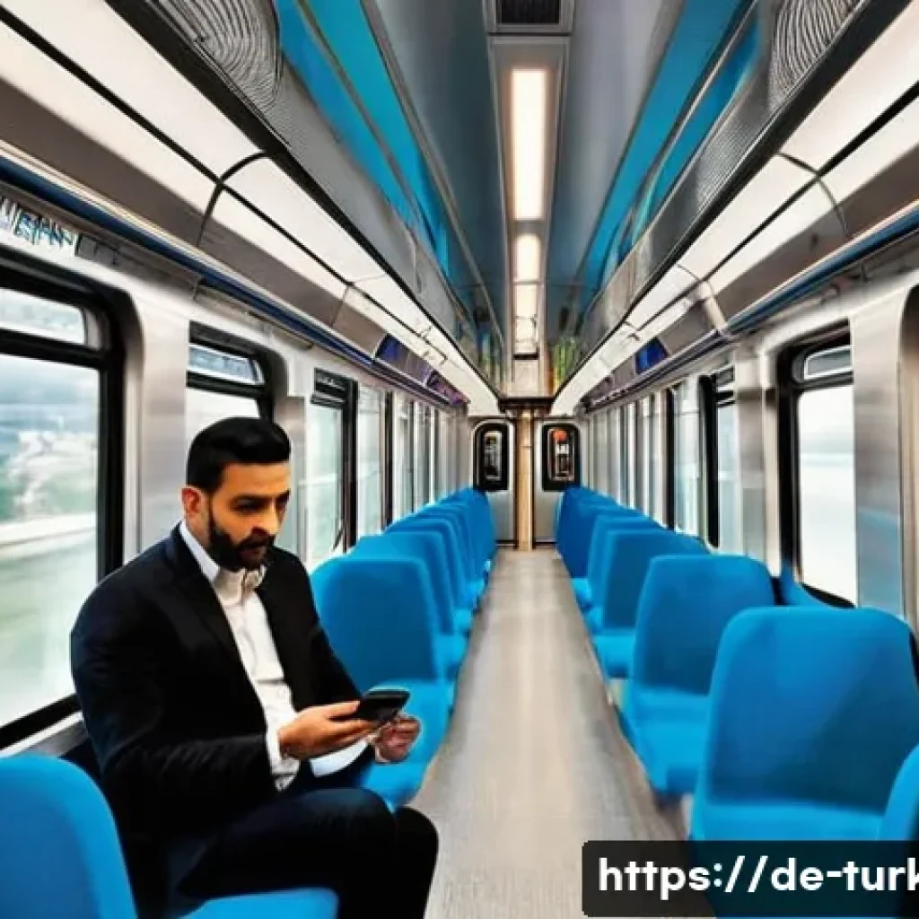 튀르키예 대중교통 이용법 가이드 - **Prompt: Modern Urban Transit in Istanbul**
    "A vibrant and bustling interior scene of a modern ...