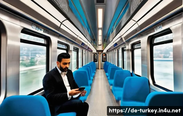 튀르키예 대중교통 이용법 가이드 - **Prompt: Modern Urban Transit in Istanbul**
    "A vibrant and bustling interior scene of a modern ...