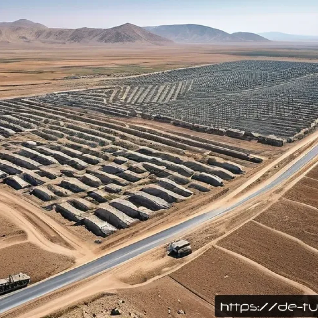 튀르키예 시리아 국경 문제 - A detailed aerial view of the Turkey-Syria border region highlighting the rugged terrain and small v...